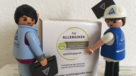 TÜV-Auditoren begehen für Allergiker qualitätsgeprüfte Kurorte im gesunden Bayern, © Bayerischer Heilbäder-Verband